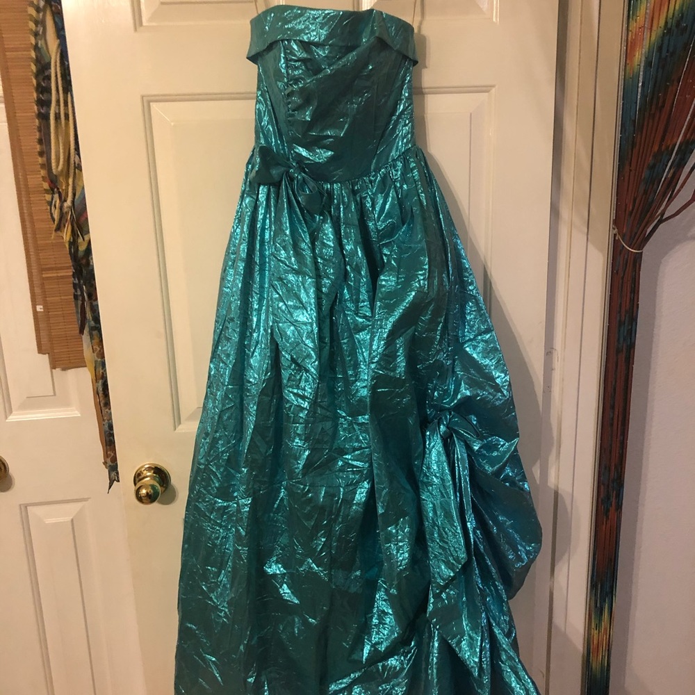 Vintage Teal Prom Dress 80’s